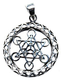 Anhänger 202 Metatrons Würfel - Silber