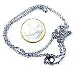Schlichte Kette 2 mm - silbern - Edelstahl