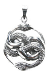 Anhänger 237 Schlangen - Silber