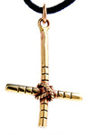 Anhänger 24 Kreuz - Bronze