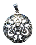 Keltenknoten 254 mit Schlangenkette - Silber