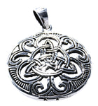 Keltenknoten 254 mit Schlangenkette - Silber