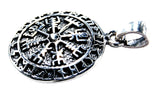 Wikinger Kompass 285 mit Schlangenkette - Silber