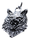Anhänger 29 Wolfskopf - Edelstahl