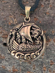 Anhänger 153 Wikinger-Schiff - Bronze