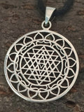 Anhänger 130 Sri Yantra - Silber