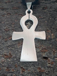Ankh 10 mit Panzerkette - Edelstahl
