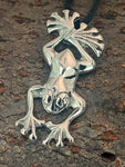 Anhänger 23 Frosch - Edelstahl