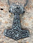 Anhänger 199 Schwarzer Thorshammer - Edelstahl