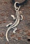 Anhänger 2 Echse - Silber