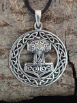 Thorshammer 224 mit Korbkette - Silber