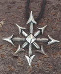Chaosstern 59 mit Schlangenkette - Silber
