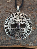 Lebensbaum 210 mit Schlangenkette - Silber
