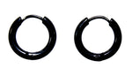 Klappcreole schwarz 10mm - Edelstahl