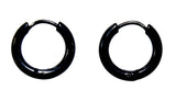 Klappcreole schwarz 10mm - Edelstahl