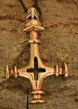 Anhänger 73 Wolfskreuz - Bronze