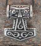 Thorshammer 68 mit Königskette - Edelstahl