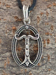 Irminsul 282 mit Korbkette - Silber