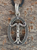 Irminsul 282 mit Korbkette - Silber