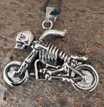 Motorrad 176 mit Königskette - Edelstahl