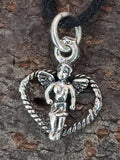 Engel 337 mit Schlangenkette - Silber