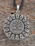 Lebensbaum 168 mit Korbkette - Silber