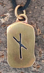 Anhänger 96 Nauthiz - Bronze
