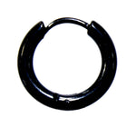 Klappcreole schwarz 10mm - Edelstahl