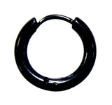 Klappcreole schwarz 10mm - Edelstahl