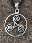 Triskele 24 mit Schlangenkette - Silber