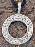 Anhänger 10 Runenkreis - Zinn