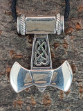 Axt 154 mit Schlangenkette - Silber