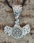 Thorshammer 384 mit Korbkette - Silber