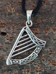 Anhänger 359 Keltische Harfe - Silber