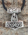 Thorshammer 199 mit Schlangenkette - Silber