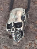 Totenkopf 85 mit Panzerkette - Edelstahl