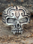 Ring Totenkopf, Gr. 54-74 (tk6) - Silber