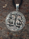 Anhänger 410 Horus und Anubis - Silber
