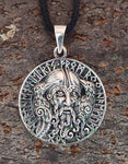 Anhänger 348 Odin mit Raben - Silber