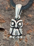 Eule 207 mit Schlangenkette - Silber