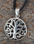 Lebensbaum 87 mit Schlangenkette - Silber