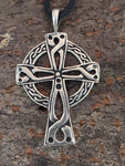 Keltenkreuz 371 mit Schlangenkette - Silber