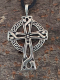 Keltenkreuz 371 mit Schlangenkette - Silber