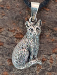 Anhänger 411 Katze - Silber
