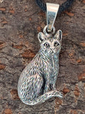 Anhänger 411 Katze - Silber