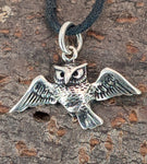 Eule 242 mit Schlangenkette - Silber