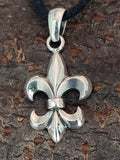 Anhänger 40 Fleur-de-Lis - Silber
