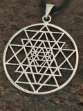 Sri Yantra 131 mit Schlangenkette - Silber