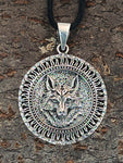 Wolfskopf 394 mit Schlangenkette - Silber