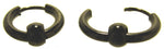 Klappcreole schwarz 10 x 2,5 mm - Edelstahl